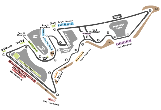 Circuit of The Americas Garth Brooks Seating Chart